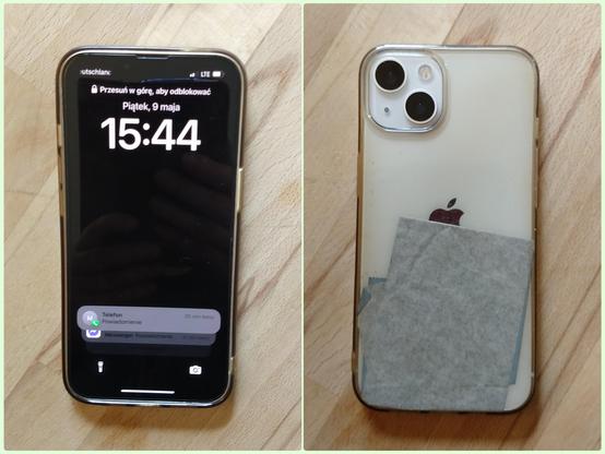 Smartphone von vorn und hinten.