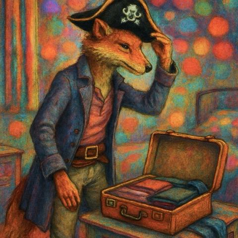 KI-Bild (NightCafe: GPT1 Medium via NightCafe):

Fritzefuchs packt seinen Koffer. Also, den für die nächste Tage. Den anderen Kram wird die Kaffeekatze samt Crew später mitschleppen, wenns dann endlich wieder losgeht!