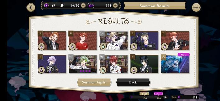 Results of my only 10 key pull for SSR Mermaid Fin Jade Leech. He's the very last card!!!