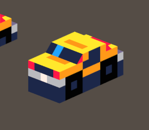 low poly car