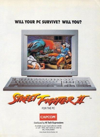 Street Fighter ll PC Magazine Ad