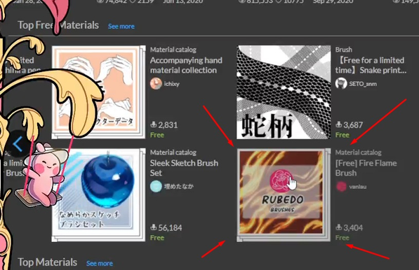 Clipstudio Paint Free Materials