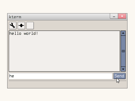 Screenshot of the described program