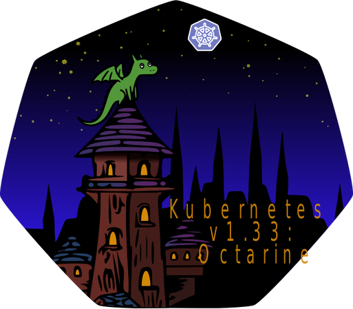 Kubernetes 1.33 logo