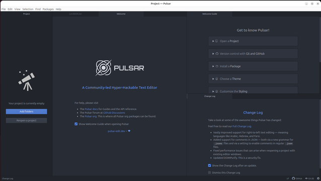 Pulsar Edit homepage