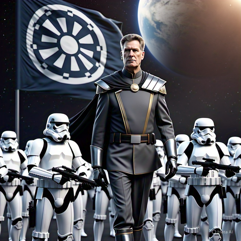 Keir Starmer as an Imperial Officer.