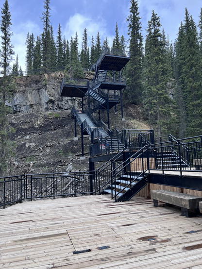Stairs up canyon