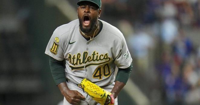 A's pitcher Luis Severino prepares for his first matchup against his former teammate Aaron Judge