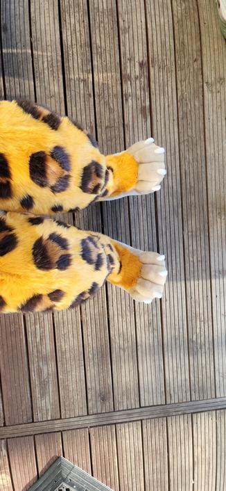 Photo of leopard fursuit legs