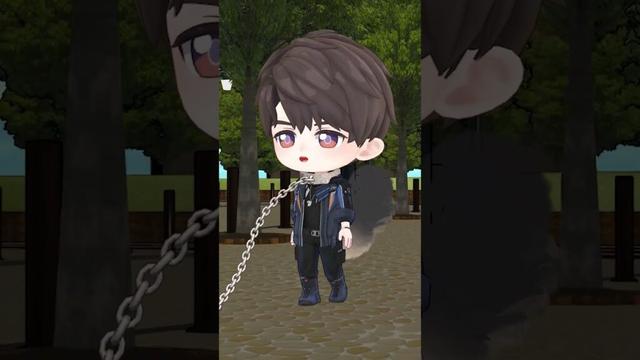 【恋と深空】マヒル犬生活1日目。散歩だと思ってついていったらパクチーバーガーを買いに来たみたいだ。おしまい。【ちびキャラMMD】 #恋と深空 #恋と深空二次創作 #mmd  #Shorts