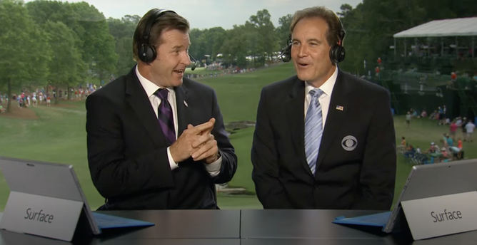 Nick Faldo recalls incredible Jim Nantz Masters story