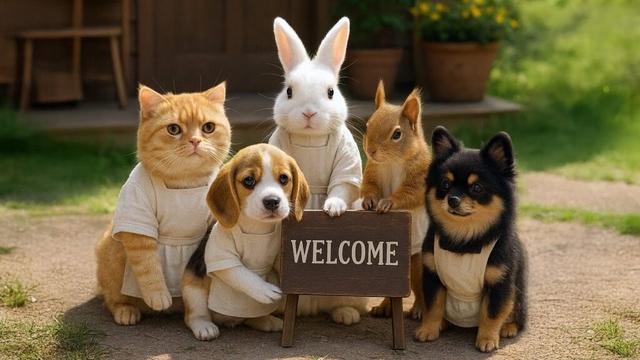 ようこそ、もふもふカフェへ｜旅のペルシャ猫と優しい時間 Welcome to the Springtime Fluffy Café｜A Traveling Cat’s Gentle Encounter