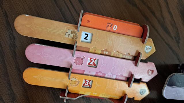Card holder for Kutná Hora, cardboard sliders slightly damaged.