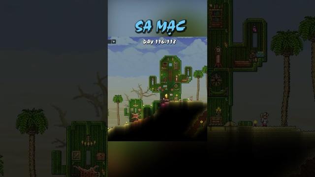 Các bước xây nhà sa mạc trong #terraria