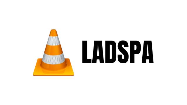 The VLC logo and the LADSPA text on a white background.