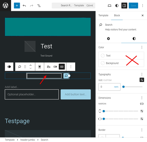 Wordpress block editor