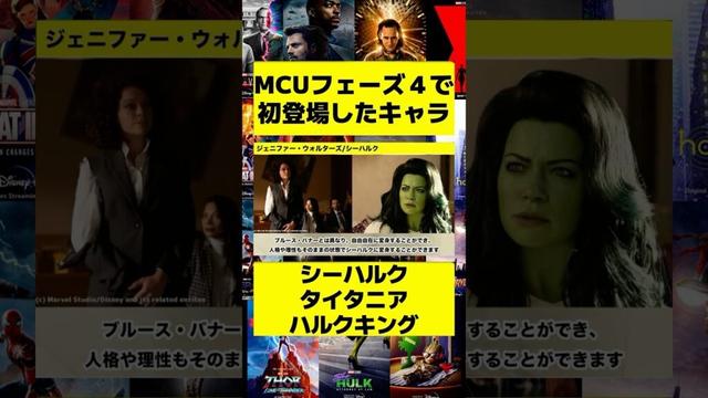 MCUフェーズ4で初登場したキャラ20#映画 #紹介 #marvel #mcu #洋画 #解説 #マーベル #avengers #アベンジャーズ  #ドラマ #シーハルク