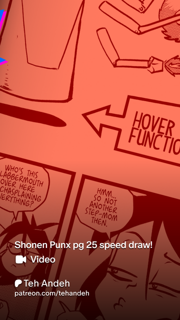 Promo image shows a close up shot of Shonen Punx pg 25