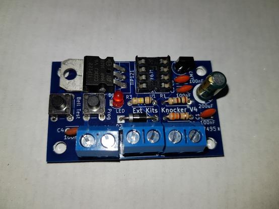 Yep, it does what it says.... It knocks on doors, and other things too.

A kit that will drive single external solenoid to "knock" on doors, tables or anything. A range of different cadences are available selectable by the 'prog' button. Selected knocking cadence is saved even when power is removed.

Solenoids Sold Separately.