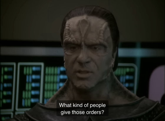 Damar: “What kind of people give those orders?”