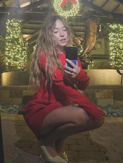 Looking ravishing in red | Sydney via IG | December 2024