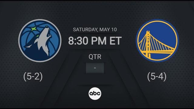 Minnesota Timberwolves @ Golden State Warriors |#NBAPlayoffs presented by Google ABC Live Scoreboard