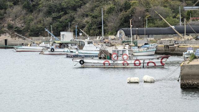 Boat from the OGI Project in Ogijima fishing port