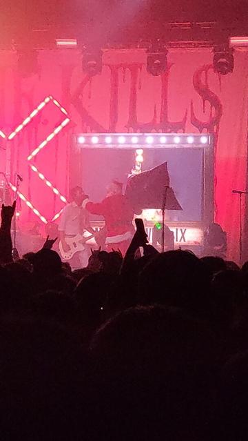 evil santa on stage