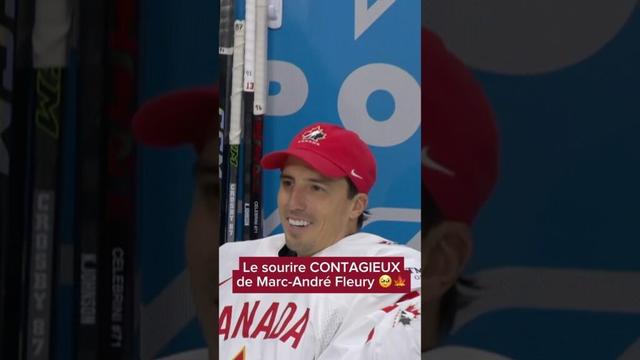 On a comme l’impression que ce sourire de Marc-André Fleury va manquer à plusieurs! 🥹🍁#fleury
