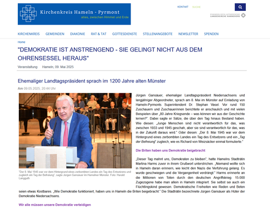 Homepagefoto vom Kirchenkreis HM-PY: Jürgen Gansäuer