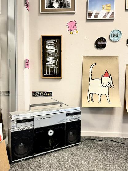Artwork on expo wall