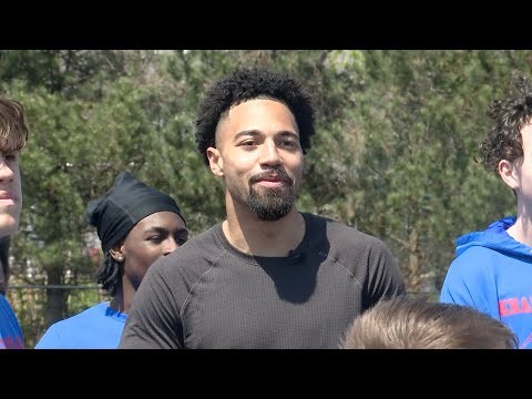 'Hopefully they have a good time' Buffalo Bills wide receiver Khalil Shakir hosts football camp