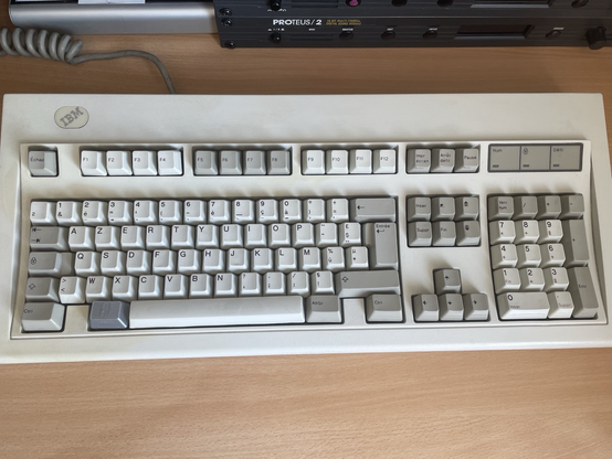 A clean IBM model M keyboard