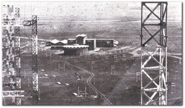 Meyerton transmitter site, black-and-white photo