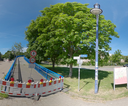 Petriförderbrücke vor dem Abriss: Ostzugang