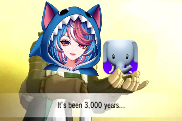 AZ It's been 3000 years scene modified with AZ imposed with the Sharkey logo with the Ivory icon floating above the hands.

It's been 3000 years...