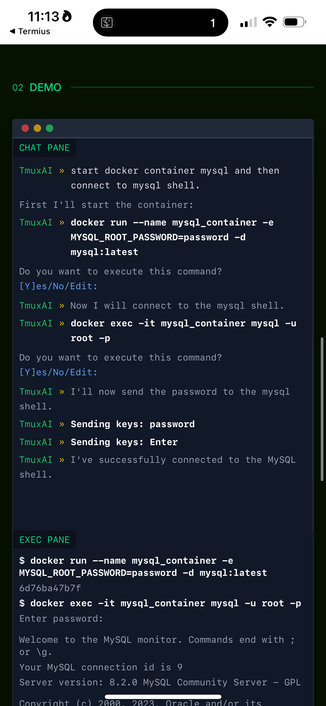 tmuxAI can act as a copilot in your terminal for all sorts of things, i will probably compare to o1-engineer, it's ollama-centric port, and openai's codex.