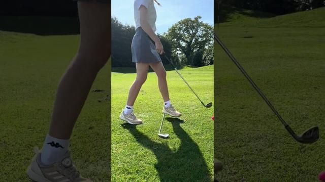 Sunny afternoon with golf short game practice #golfsisters #golf #golfgirl #girlsgolftoo