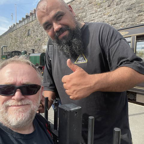 Selfie with Chris Roberts (celebrity chef from S4C)