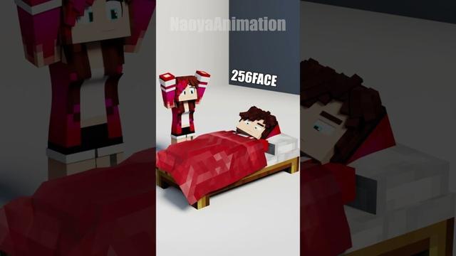 Good Night JJ -3- Cloth simulation in Minecraft【minecraftanimation】 #minecraft #shorts #APTMC