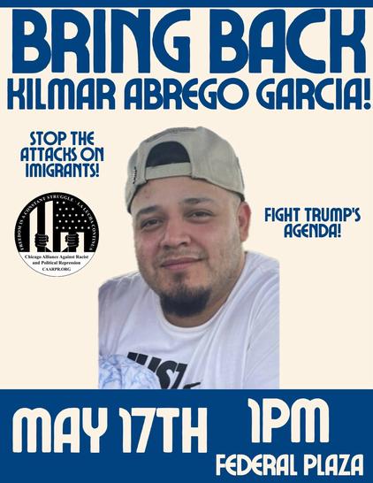 a flier from CAARPR for the protest as described above