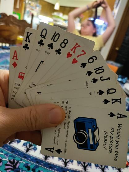 Spades hand with Ace thru 10 of spades plus 6 spades, K and 7 heart, K Q 10 8 clubs,  and Ace off diamonds