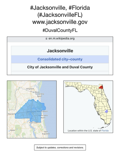 Screenshot of map showing location of Jacksonville, Florida (from Wikipedia).