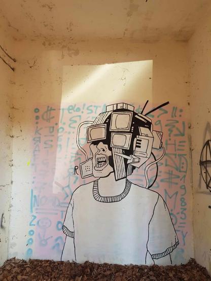 Artwork by unknown artist in Szczecin Zdroje, Poland