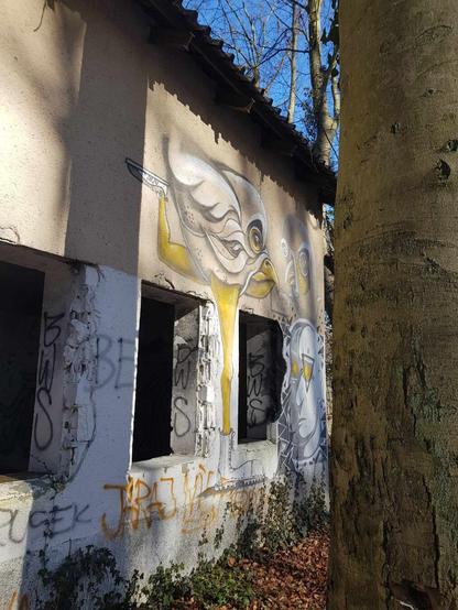 Artwork by unknown artist in Szczecin Zdroje, Poland