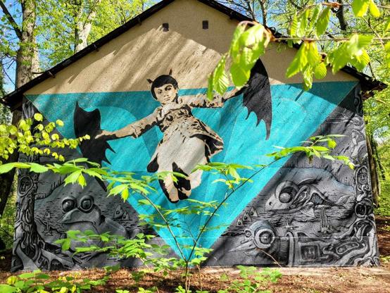 Artwork by Tom Duszynski &amp; Maciej Kurys in Szczecin Zdroje, Poland
