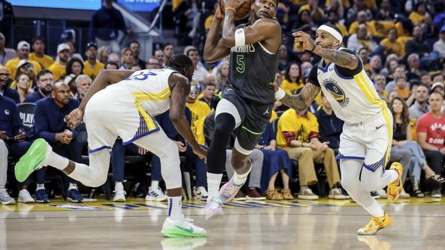 Edwards, Randle lead Timberwolves past Warriors 102-97 for 2-1 lead in second-round playoff series