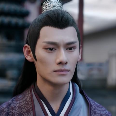 A close-up on Jiang Cheng in the aftermath of Guanyin temple. A single tear sits just at the bottom of his right eye.