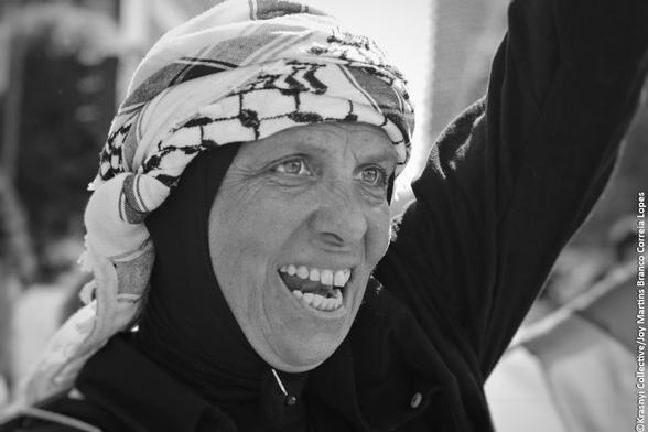 Portrait d'une manifestante