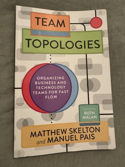 Picture of my physical copy of Team Topologies